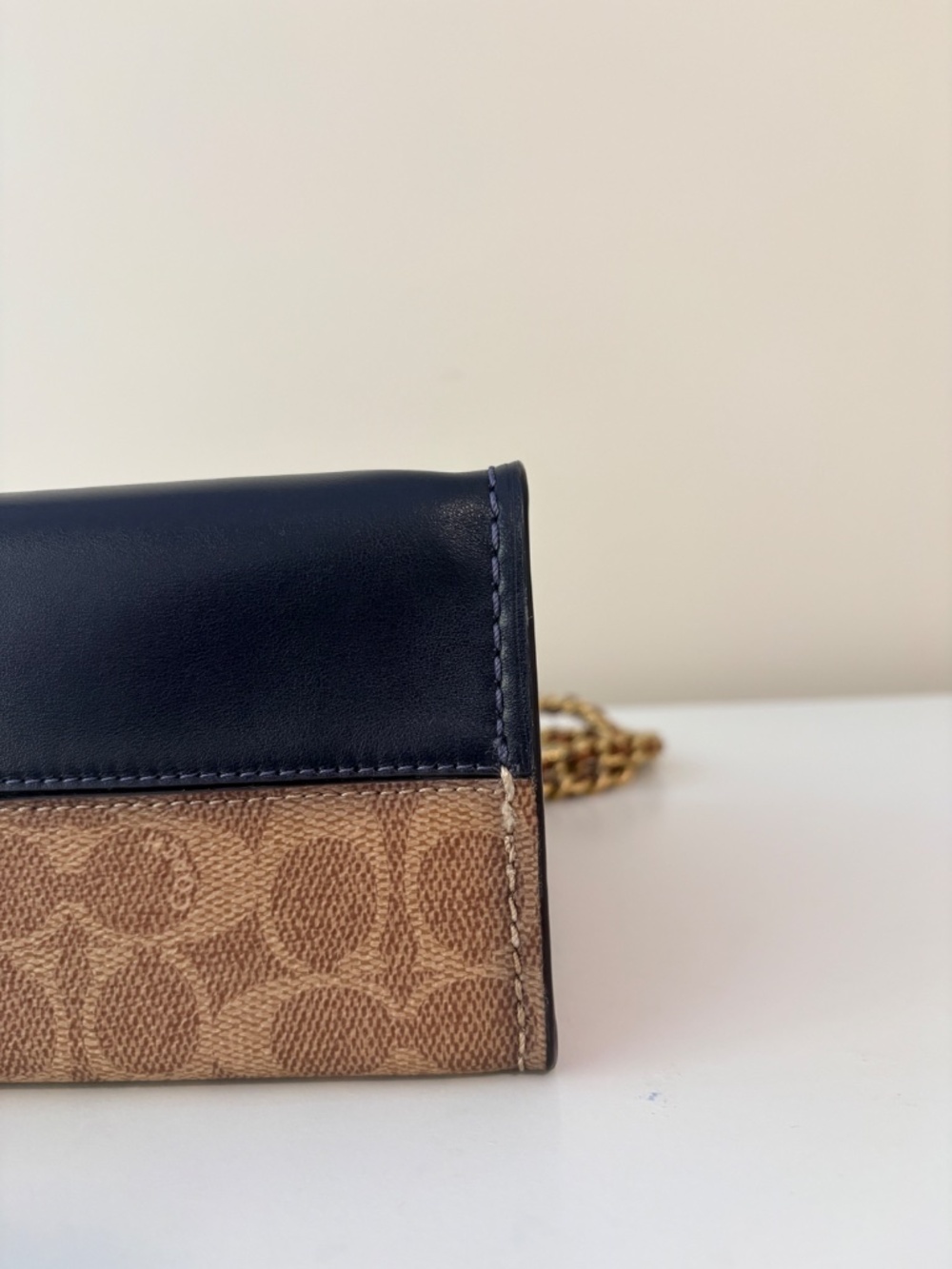 Coach Parker Shoulder Bag with Tea Rose Turnlock in Colorblock Signature Canvas - Picture 5 of 13